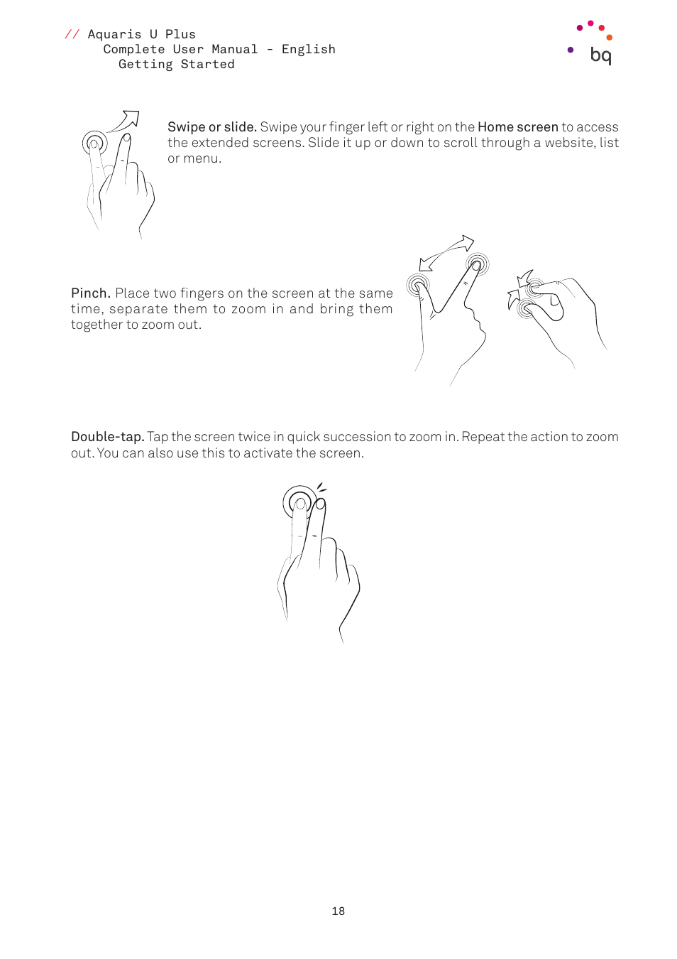 BQ Aquaris U Plus User Manual | Page 18 / 87