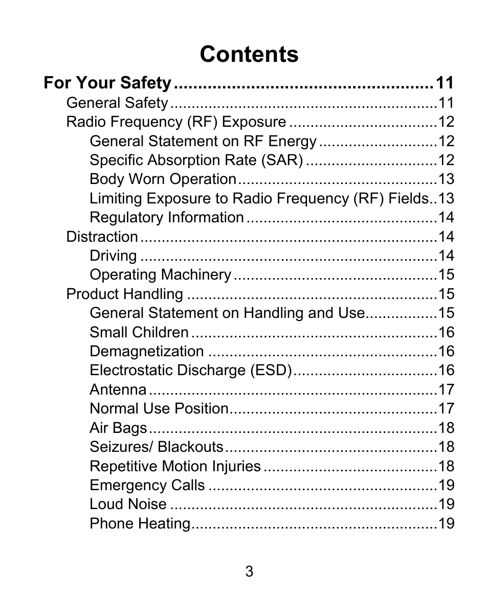 ZTE BLADE User Manual | Page 3 / 102