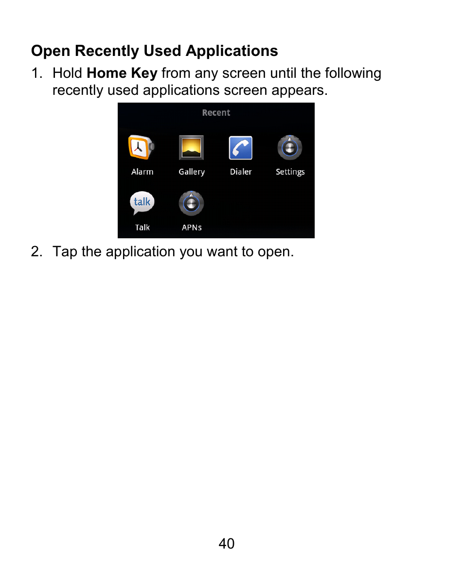 ZTE BLADE User Manual | Page 40 / 102