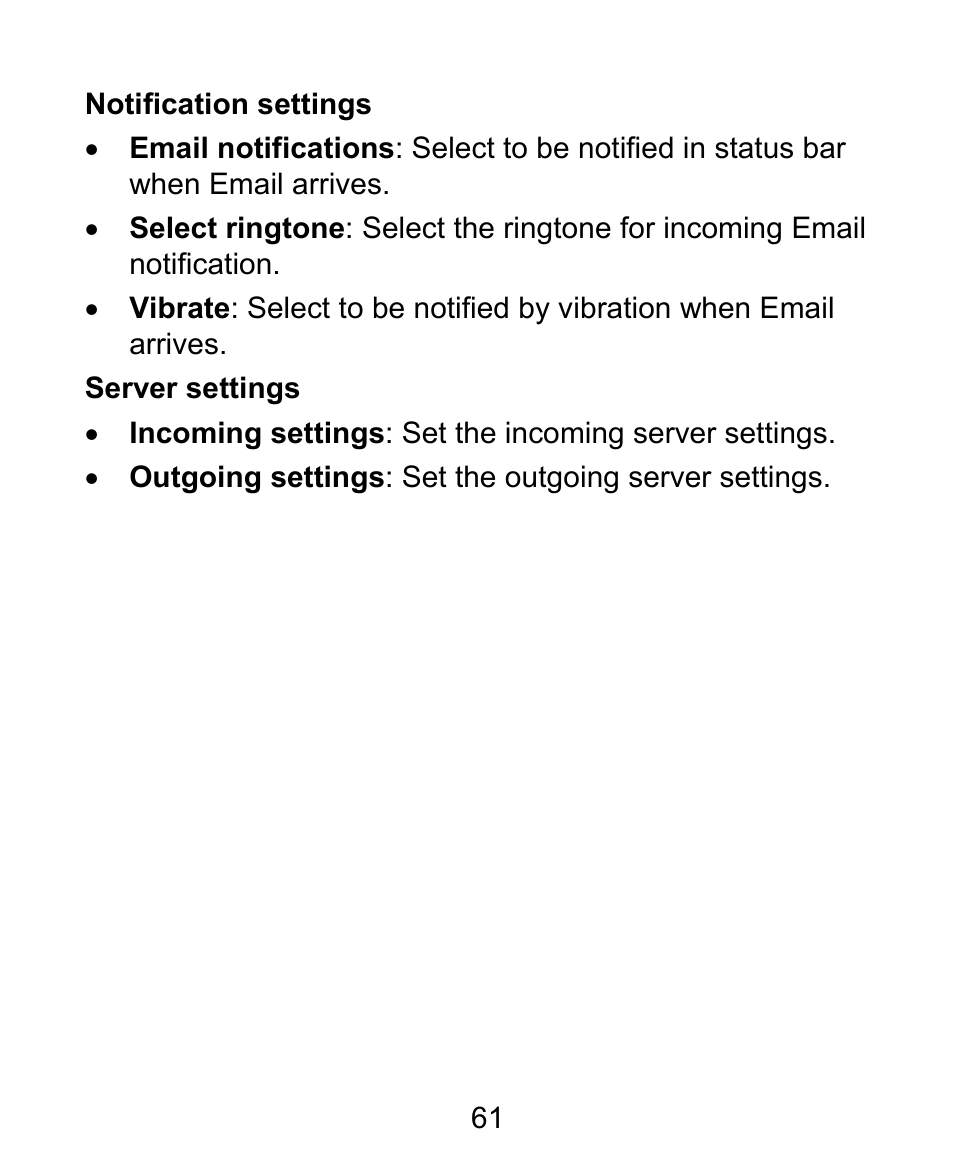 ZTE BLADE User Manual | Page 61 / 102