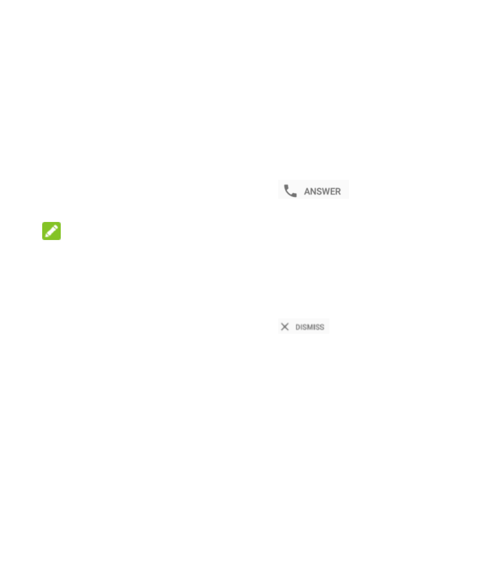 Answering or rejecting calls, Answer a call, Reject a call | Working with the call log, Place a call from the call log | ZTE Blade V6 User Manual | Page 47 / 102