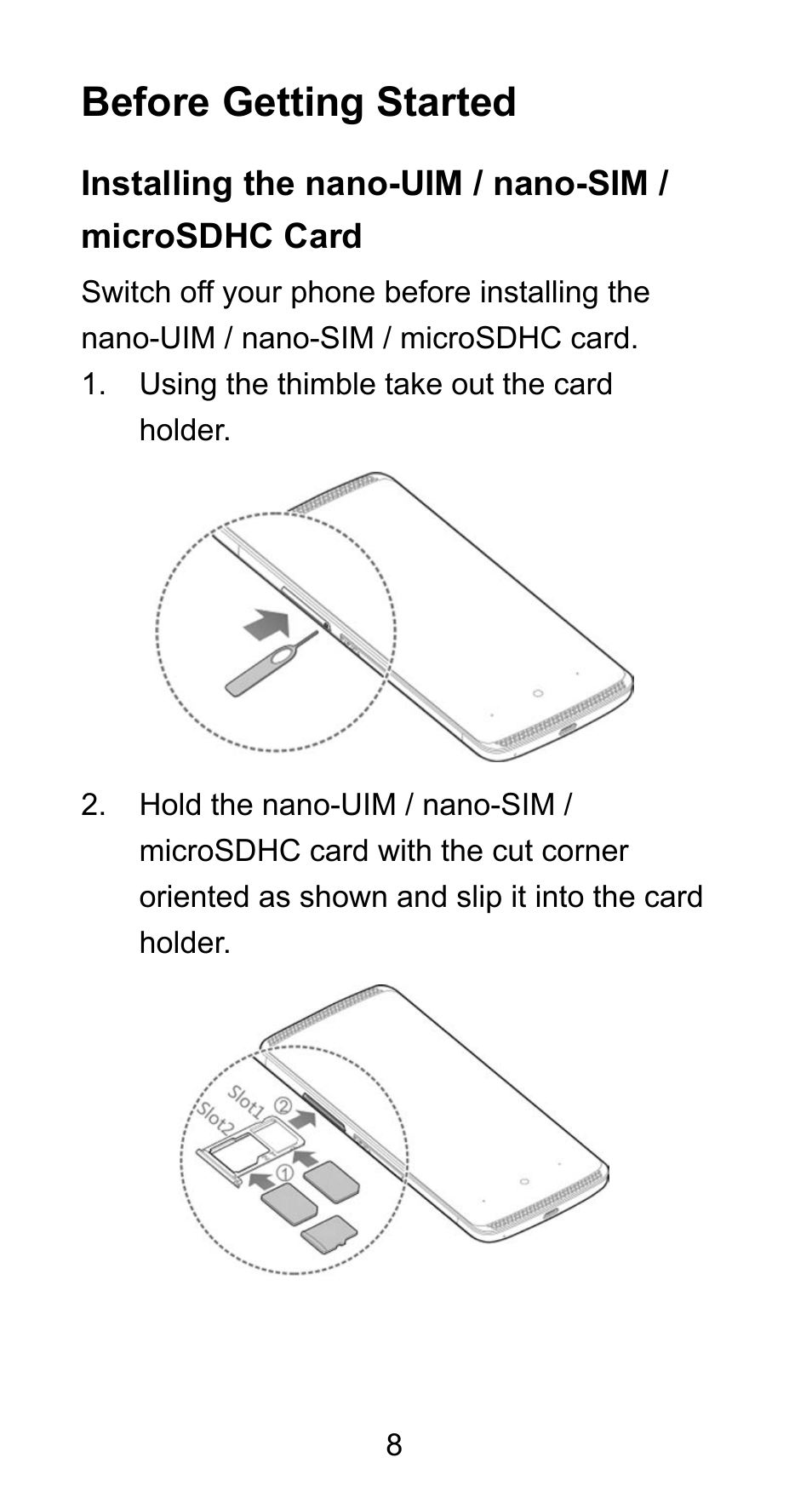 Before getting started | ZTE Axon Elite User Manual | Page 10 / 68