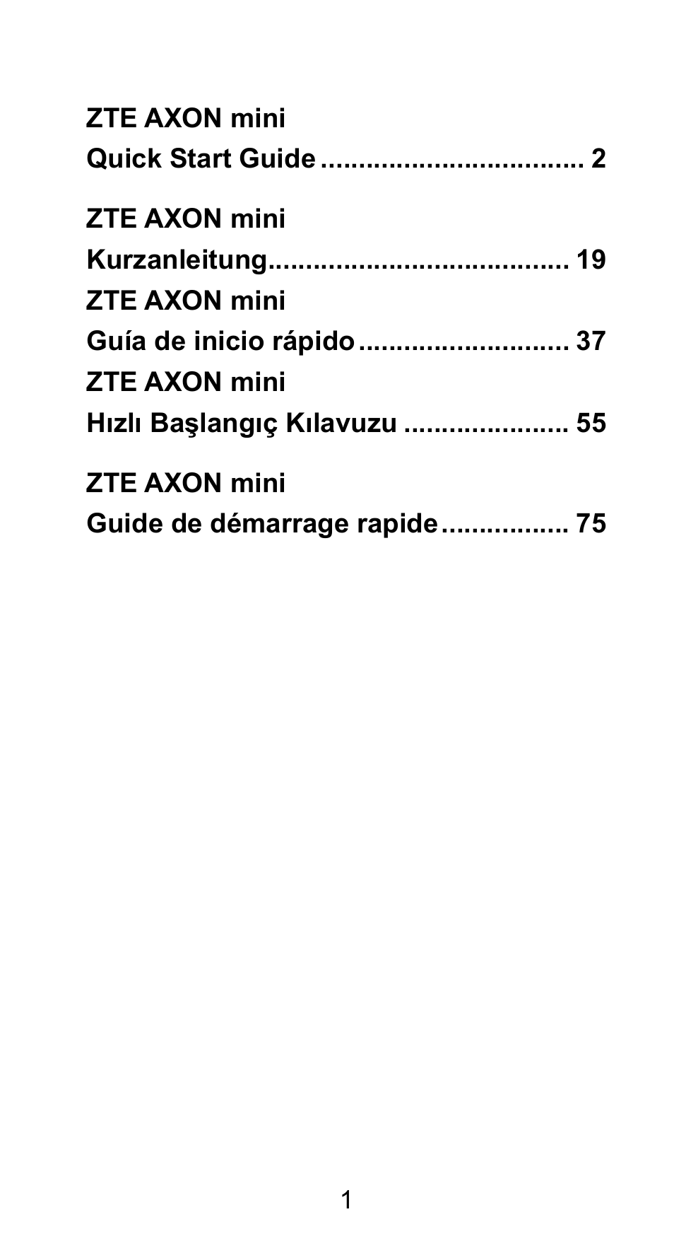 ZTE Axon mini User Manual | Page 3 / 96