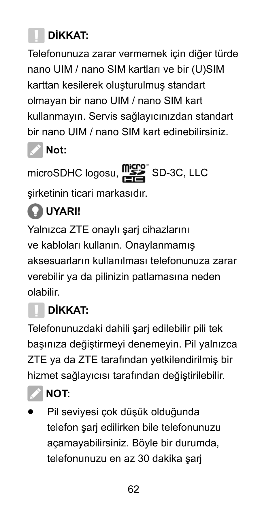 ZTE Axon mini User Manual | Page 64 / 96