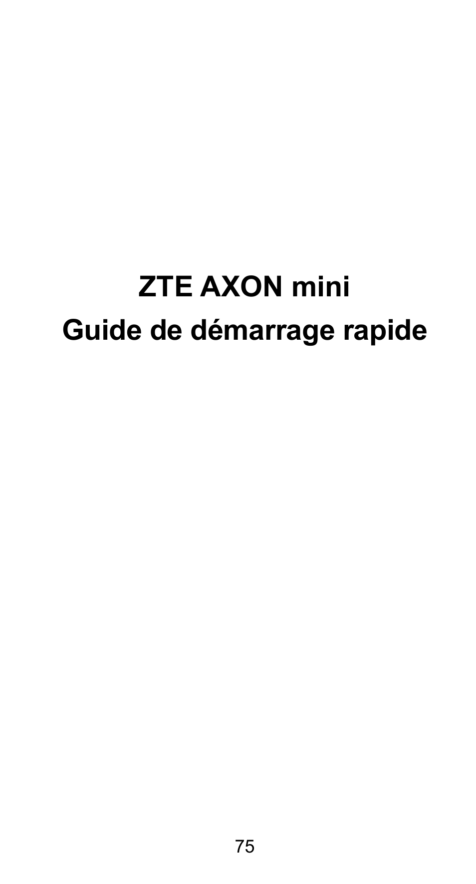 Zte axon mini guide de démarrage rapide | ZTE Axon mini User Manual | Page 77 / 96
