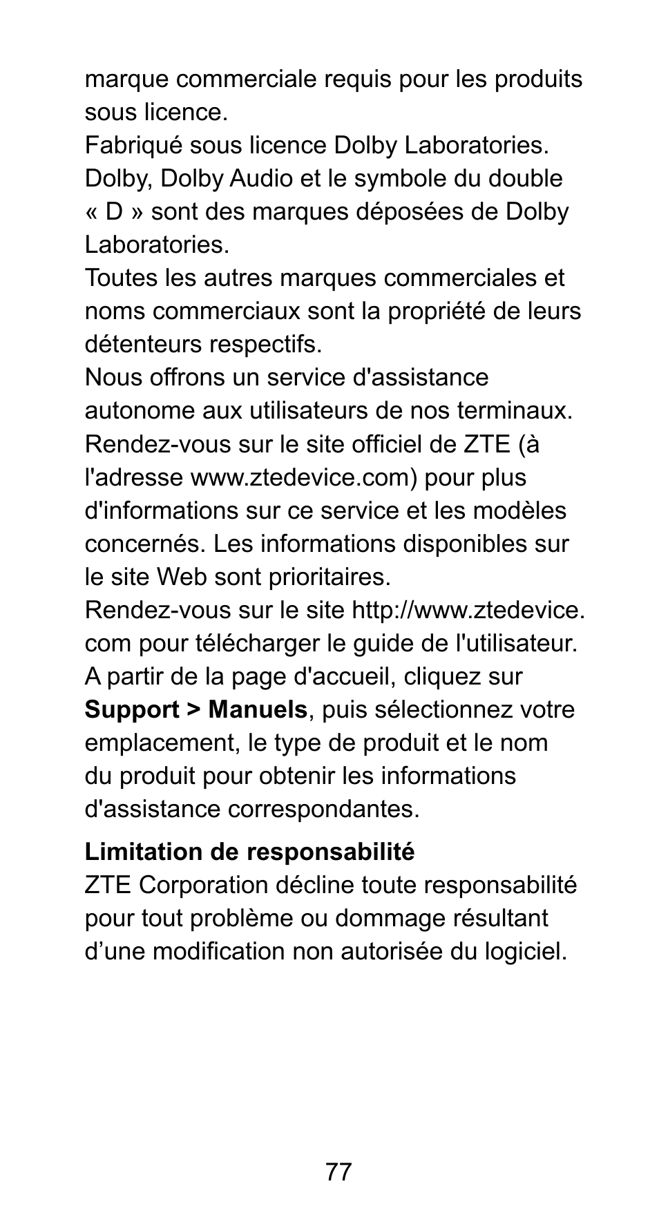 ZTE Axon mini User Manual | Page 79 / 96