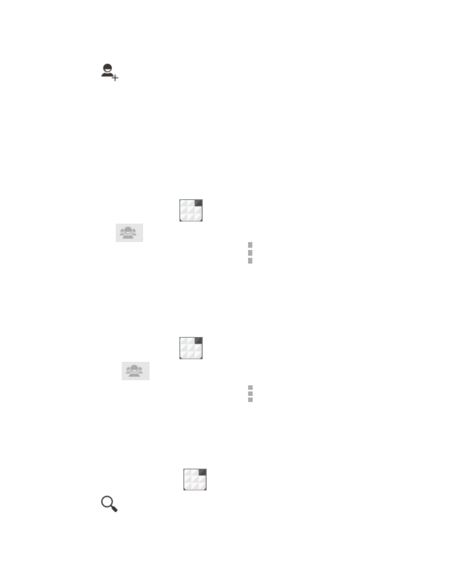 Searching for a contact, Delete a group, Edit a group | ZTE Blade A430 User Manual | Page 70 / 125