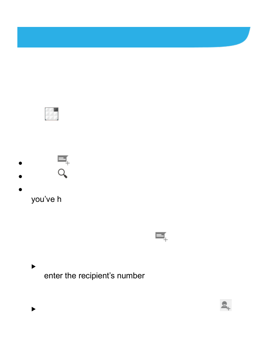 Messaging, Opening the messaging screen, Sending a message | ZTE Blade A430 User Manual | Page 82 / 125