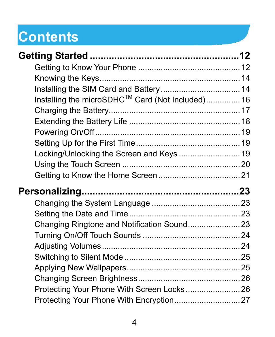 ZTE Kis3 User Manual | Page 5 / 176