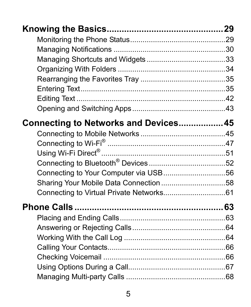 ZTE Kis3 User Manual | Page 6 / 176