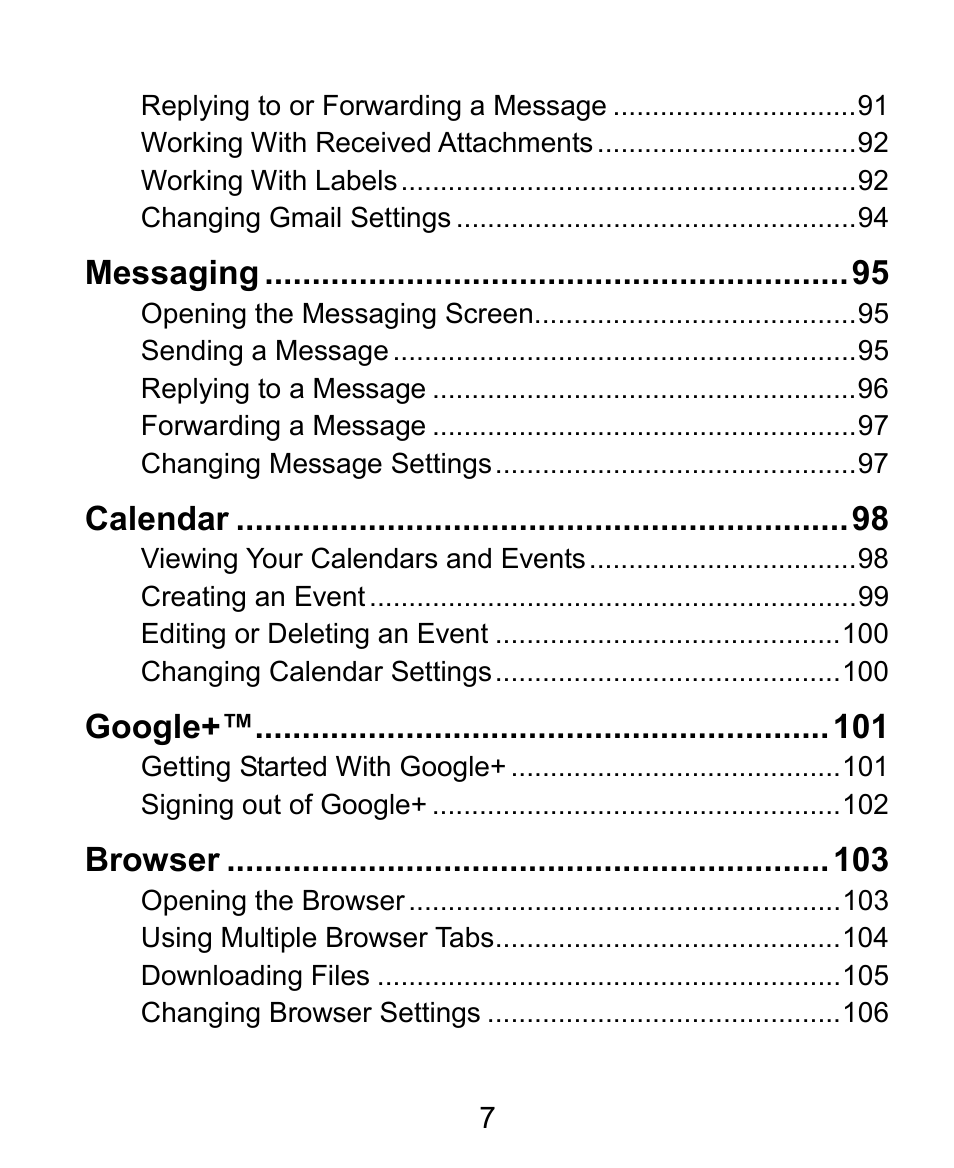 ZTE Kis3 User Manual | Page 8 / 176