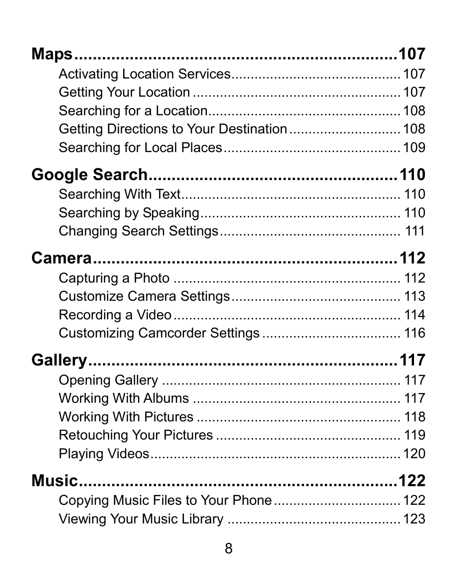 ZTE Kis3 User Manual | Page 9 / 176