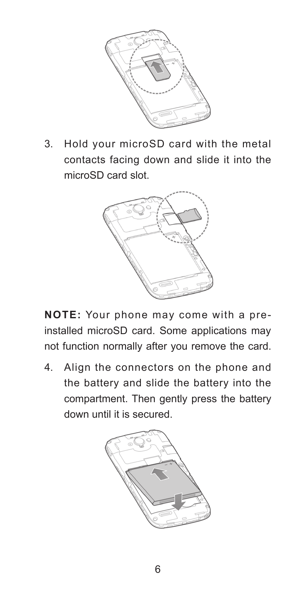 Zte blade q mini quick start guide (17国)-1031 7 | ZTE Blade Q Mini User Manual | Page 6 / 13