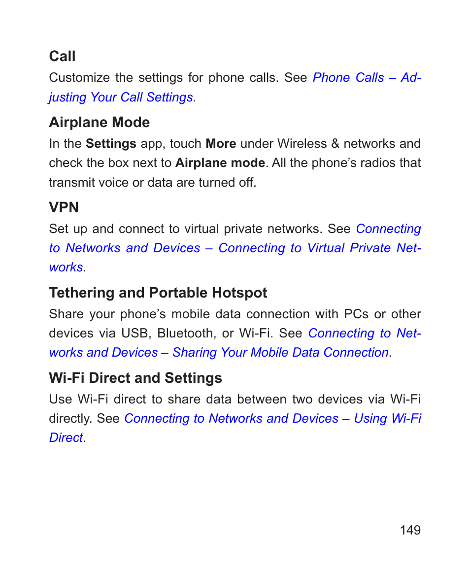 ZTE Blade 3 User Manual | Page 149 / 179
