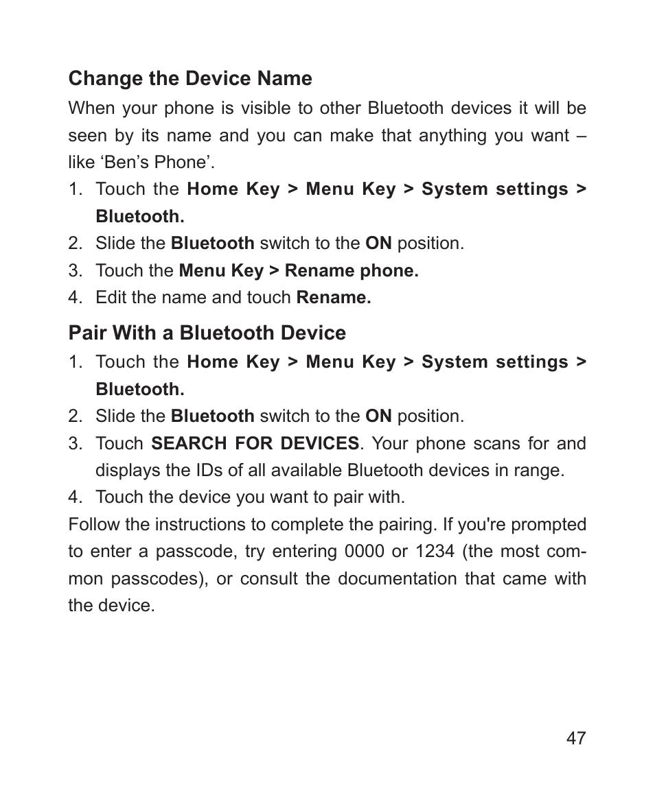 ZTE Blade 3 User Manual | Page 47 / 179