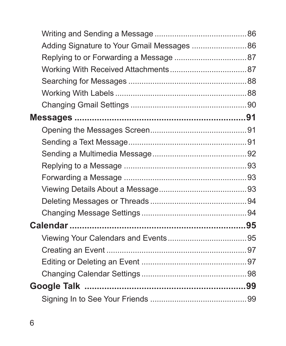 ZTE Blade 3 User Manual | Page 6 / 179