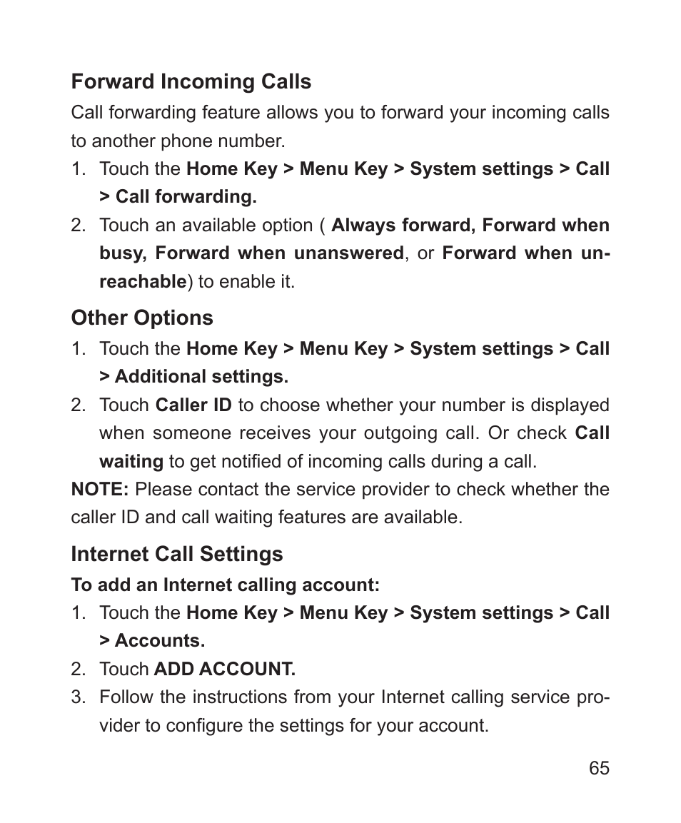 ZTE Blade 3 User Manual | Page 65 / 179