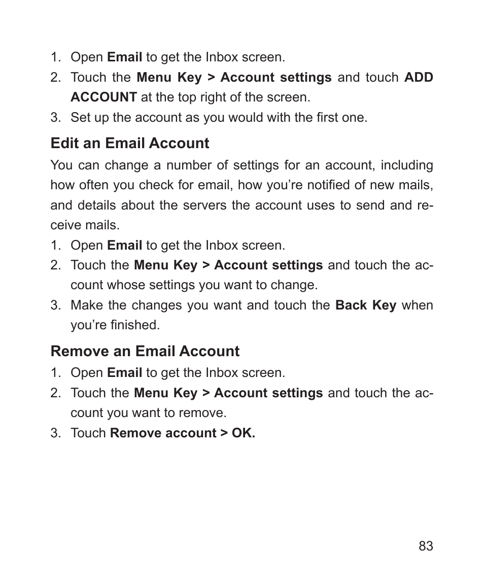 ZTE Blade 3 User Manual | Page 83 / 179