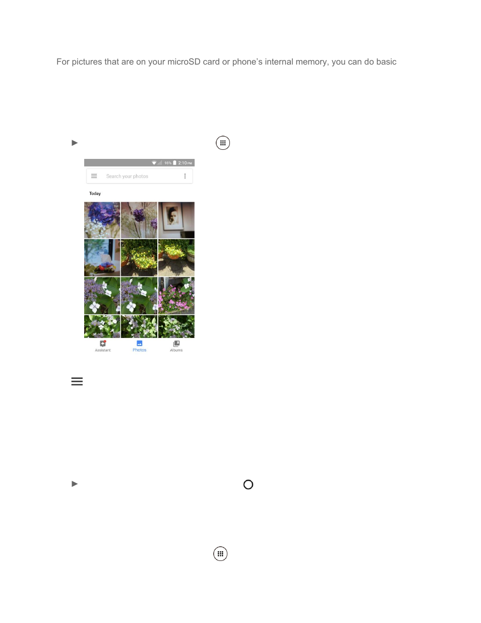 Open or close photos, View pictures and videos | Kyocera DuraForce Pro User Manual | Page 102 / 179