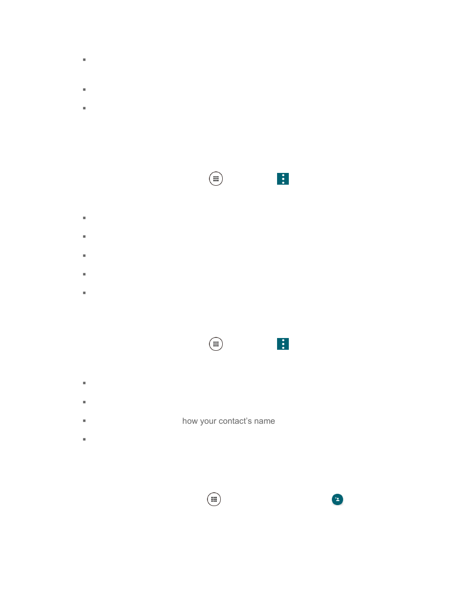 Add a contact, Display, Options | Kyocera DuraForce Pro User Manual | Page 54 / 179