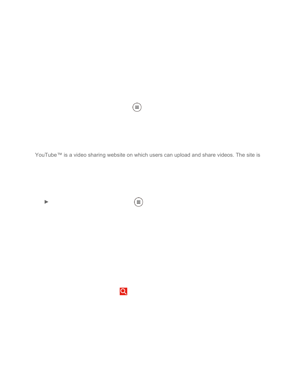 Social networking accounts, Facebook, Youtube | Hangouts | Kyocera DuraForce Pro User Manual | Page 74 / 179