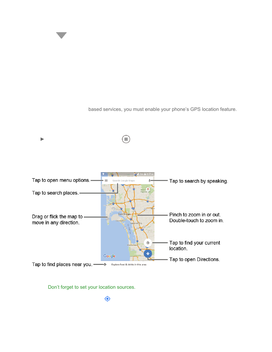 Google maps | Kyocera DuraForce Pro User Manual | Page 79 / 179