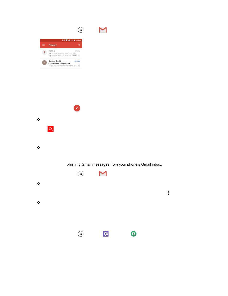 Report spam, Add another google (gmail) account | Kyocera DuraForce Pro User Manual | Page 102 / 245