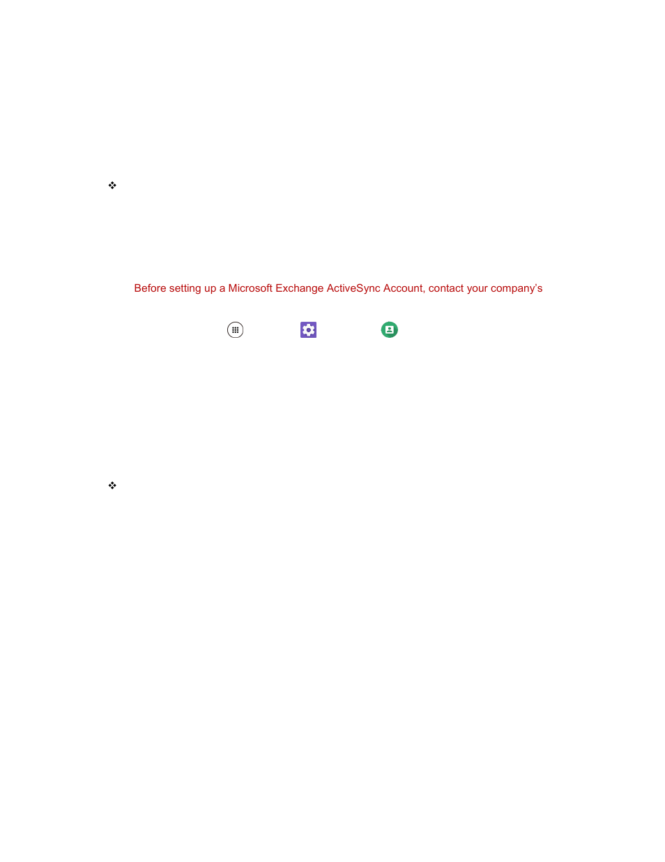 Add a corporate account, Exchange activesync email features | Kyocera DuraForce Pro User Manual | Page 106 / 245