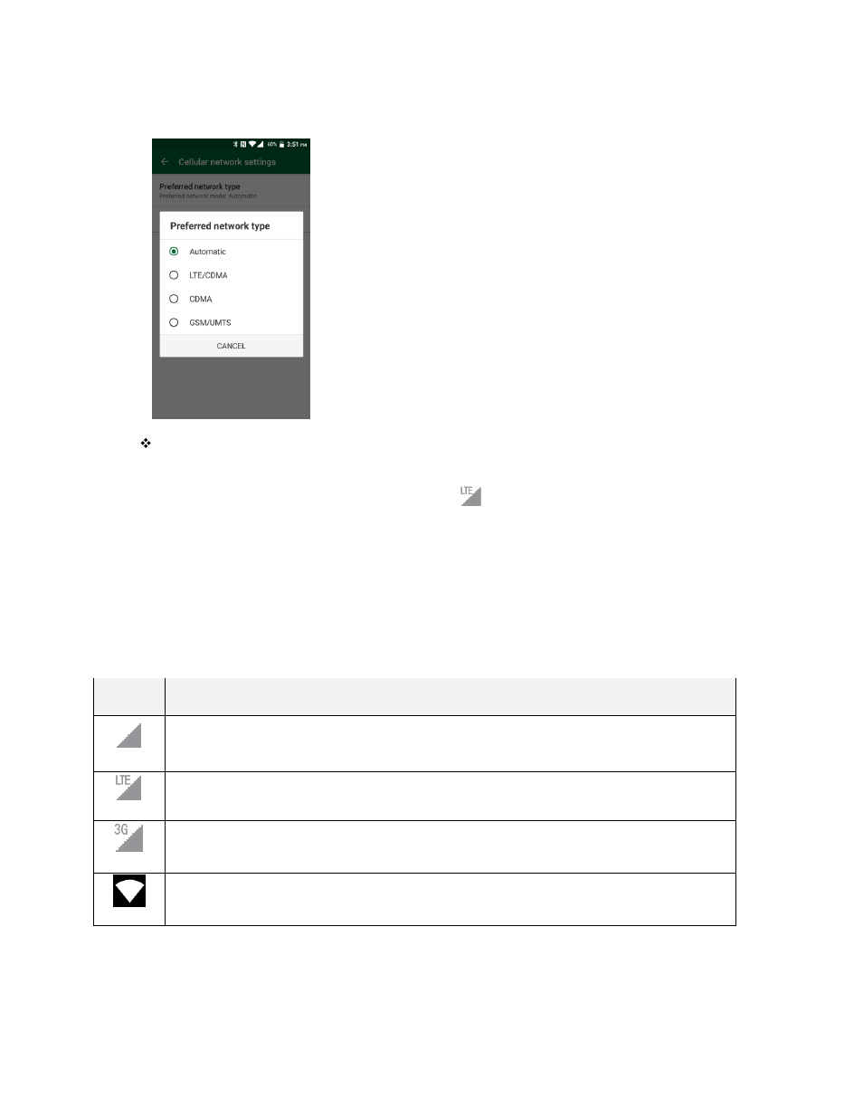 Data connection status and indicators | Kyocera DuraForce Pro User Manual | Page 109 / 245
