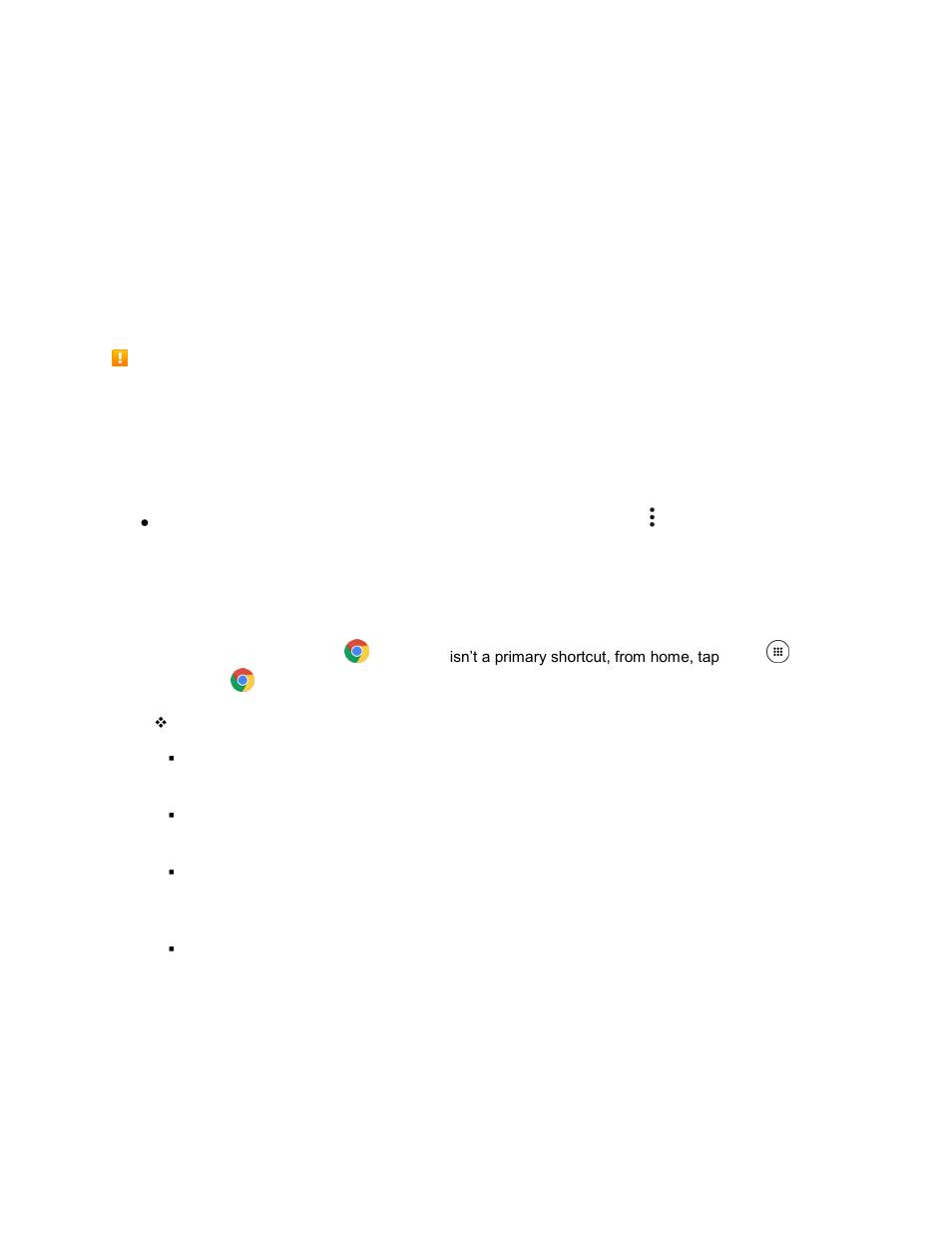 Chrome browser, Use chrome browser | Kyocera DuraForce Pro User Manual | Page 110 / 245