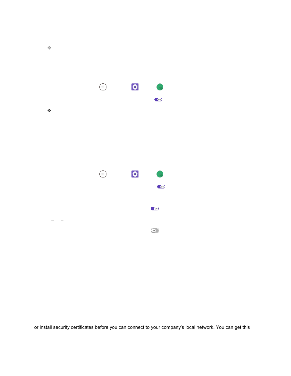 Nfc settings, Virtual private networks (vpn), Prepare your phone for vpn connection | Android beam | Kyocera DuraForce Pro User Manual | Page 188 / 245