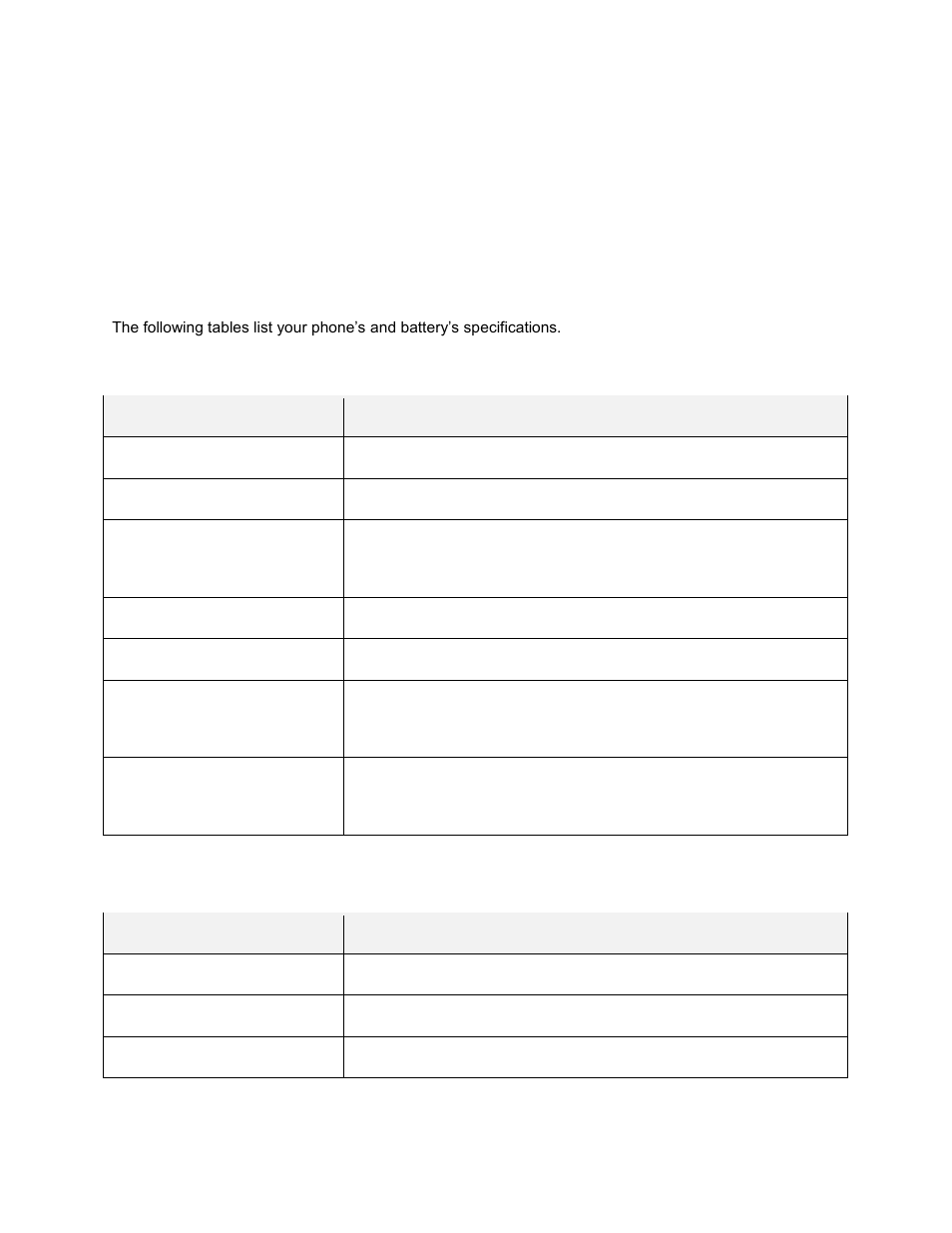 Specifications | Kyocera DuraForce Pro User Manual | Page 229 / 245