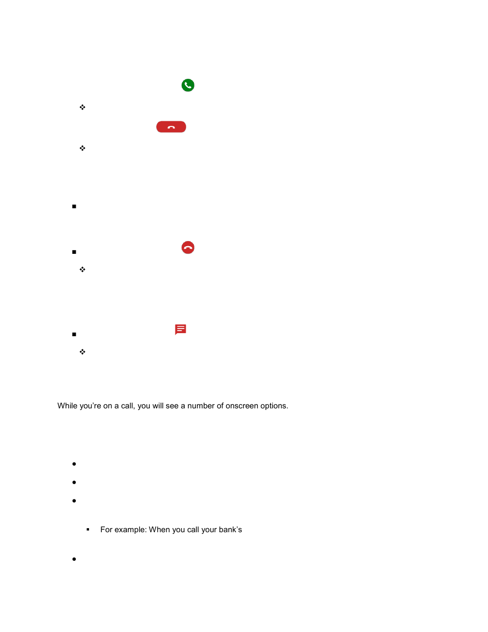 In-call screen layout and operations | Kyocera DuraForce Pro User Manual | Page 63 / 245