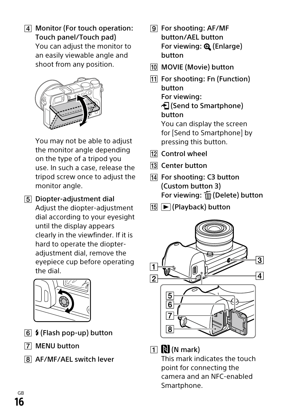 Sony α6500 ILCE-6500 User Manual | Page 16 / 507