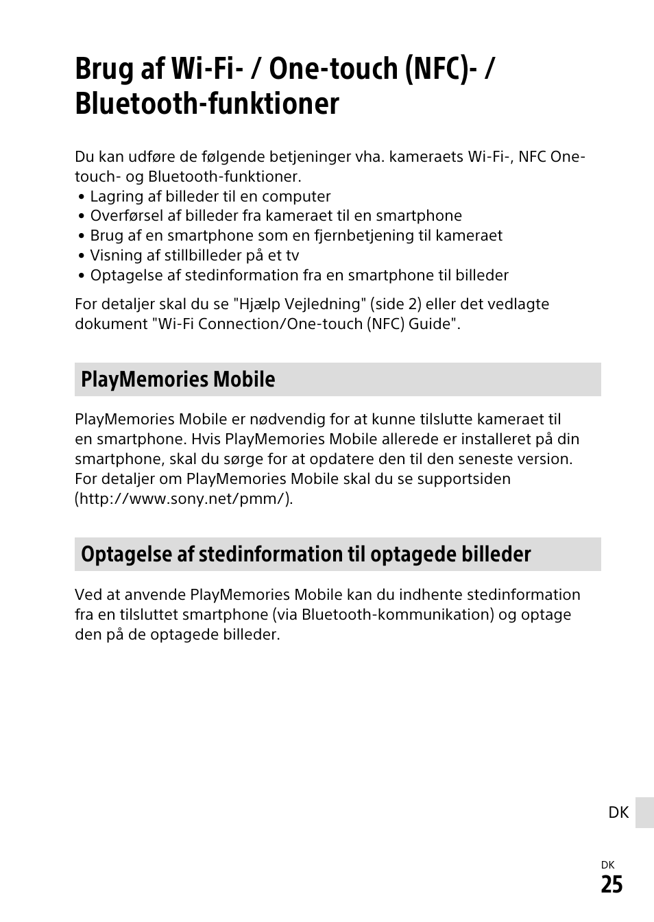 Optagelse af stedinformation til optagede billeder | Sony α6500 ILCE-6500 User Manual | Page 501 / 507