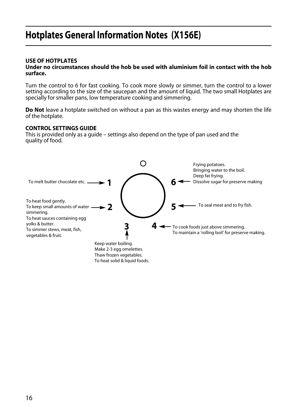 Creda X156E User Manual | Page 16 / 40