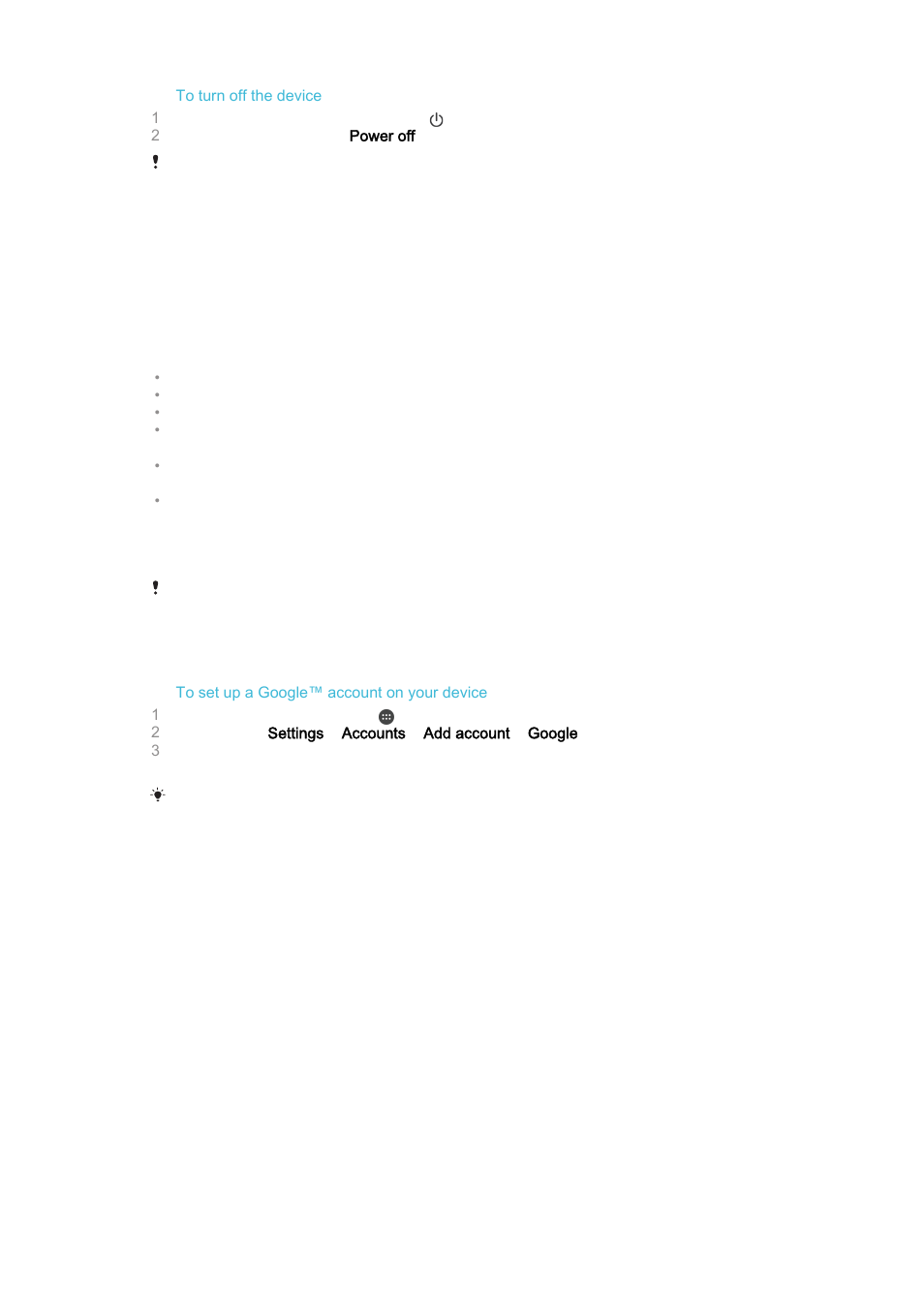 Why do i need a google™ account, Charging your device | Sony Xperia Z4 Tablet SGP771 User Manual | Page 10 / 135