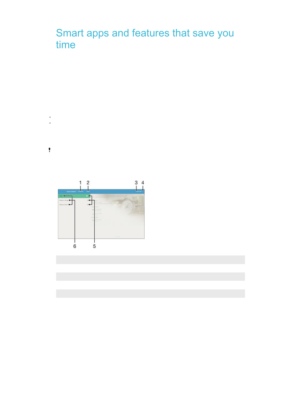 Smart apps and features that save you time | Sony Xperia Z4 Tablet SGP771 User Manual | Page 118 / 135