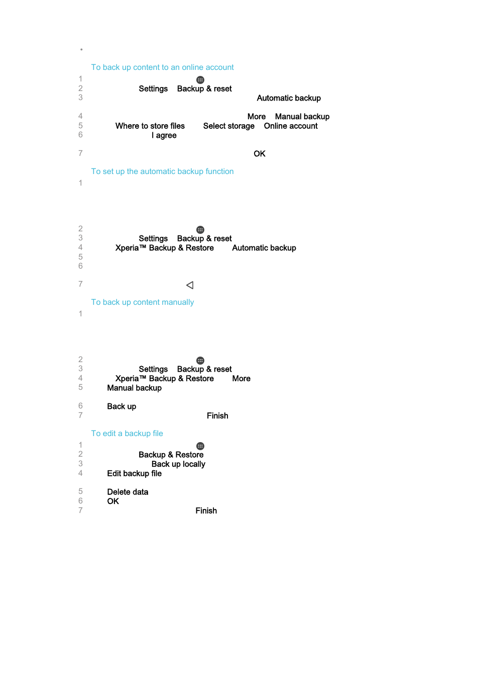 Sony Xperia Z4 Tablet SGP771 User Manual | Page 131 / 135