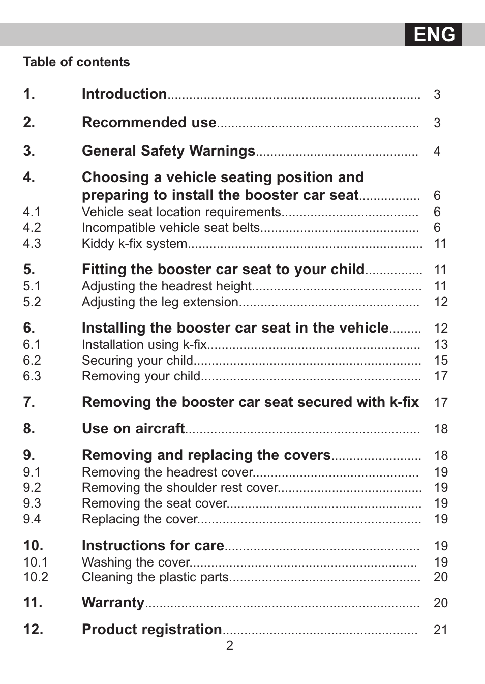 Kiddy Cruiserfix Pro User Manual | Page 3 / 24