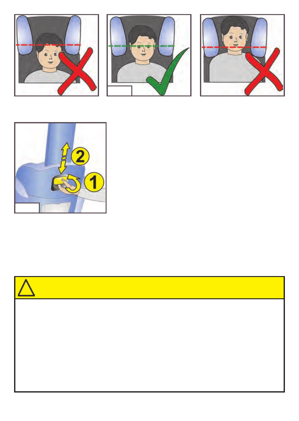 Warning, Correct, Death or serious injury can occur | Kiddy World plus User Manual | Page 18 / 44