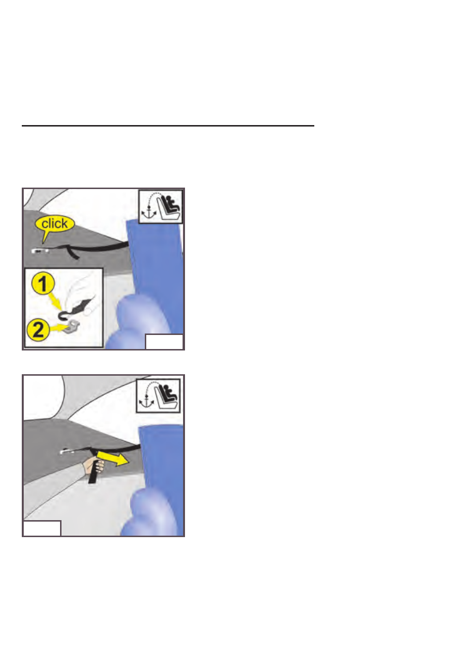 Attaching and adjustment of top tether | Kiddy World plus User Manual | Page 25 / 44