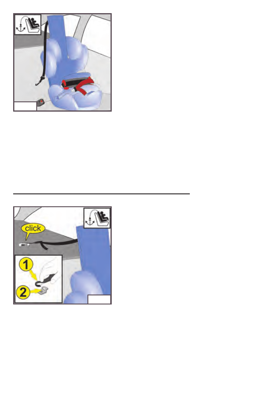 Attaching and adjustment of top tether | Kiddy World plus User Manual | Page 29 / 44