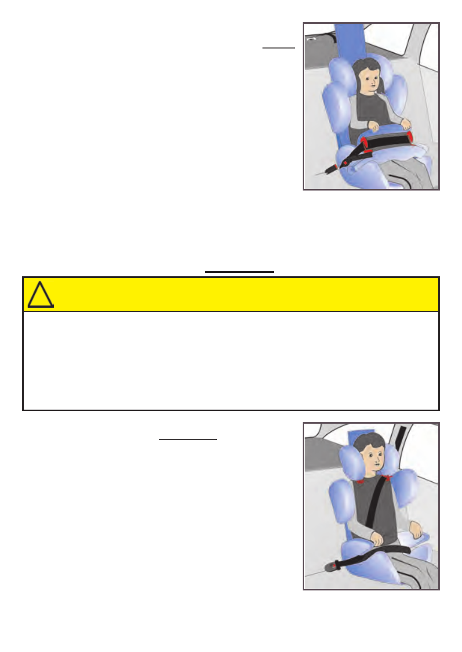 Warning, 2 booster car seat use (without protection shield), Death or serious injury can occur | Kiddy World plus User Manual | Page 5 / 44