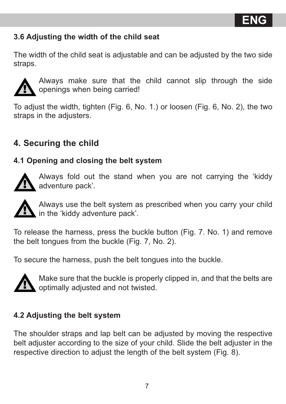 Kiddy adventure pack User Manual | Page 10 / 21