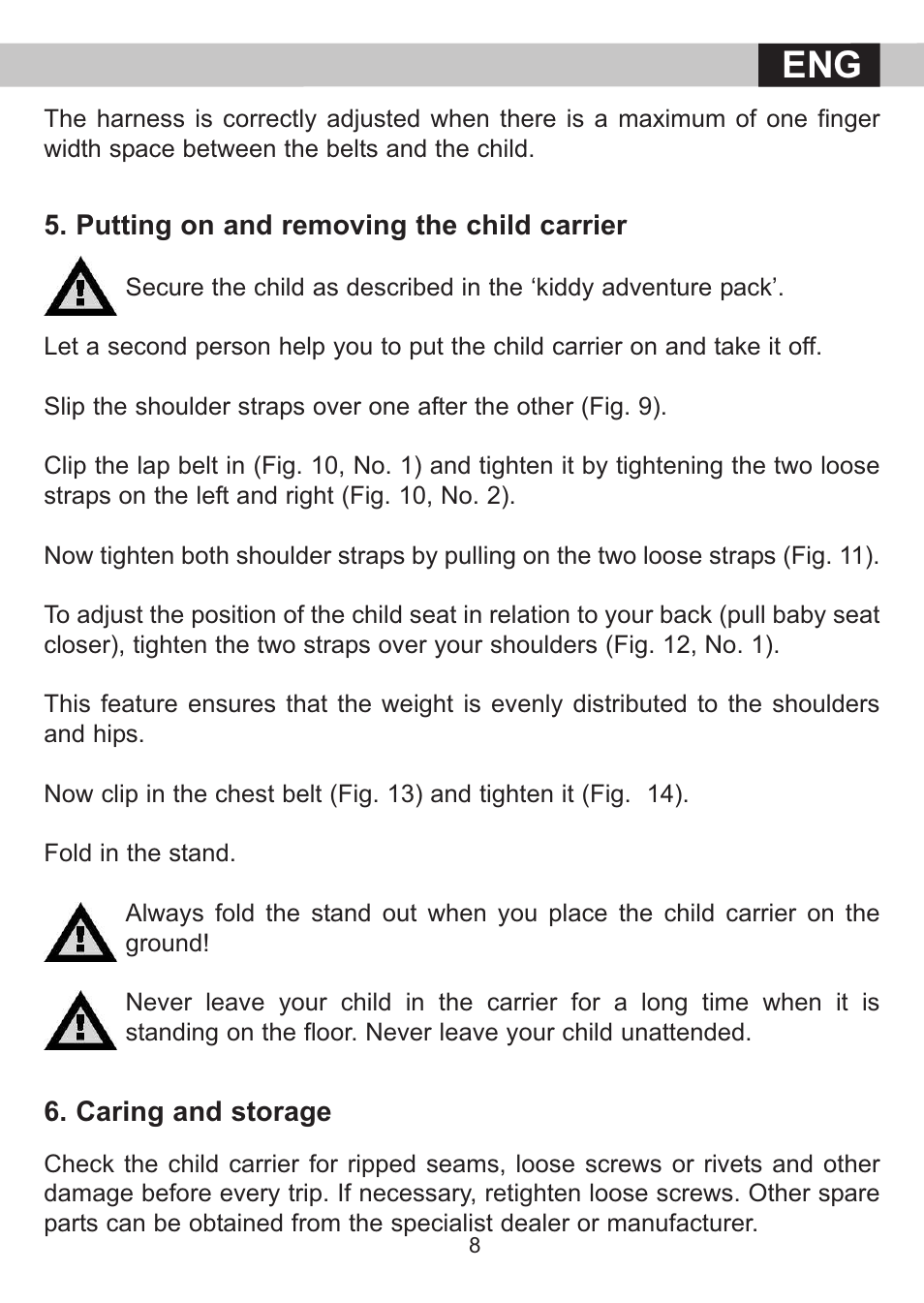 Kiddy adventure pack User Manual | Page 11 / 21