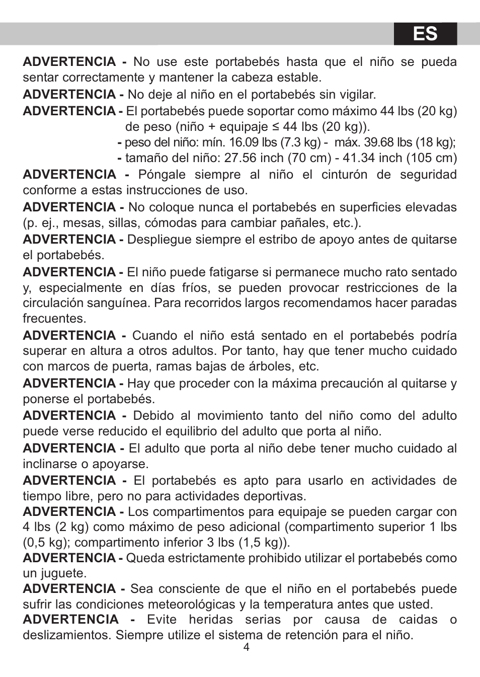 Kiddy adventure pack User Manual | Page 15 / 21