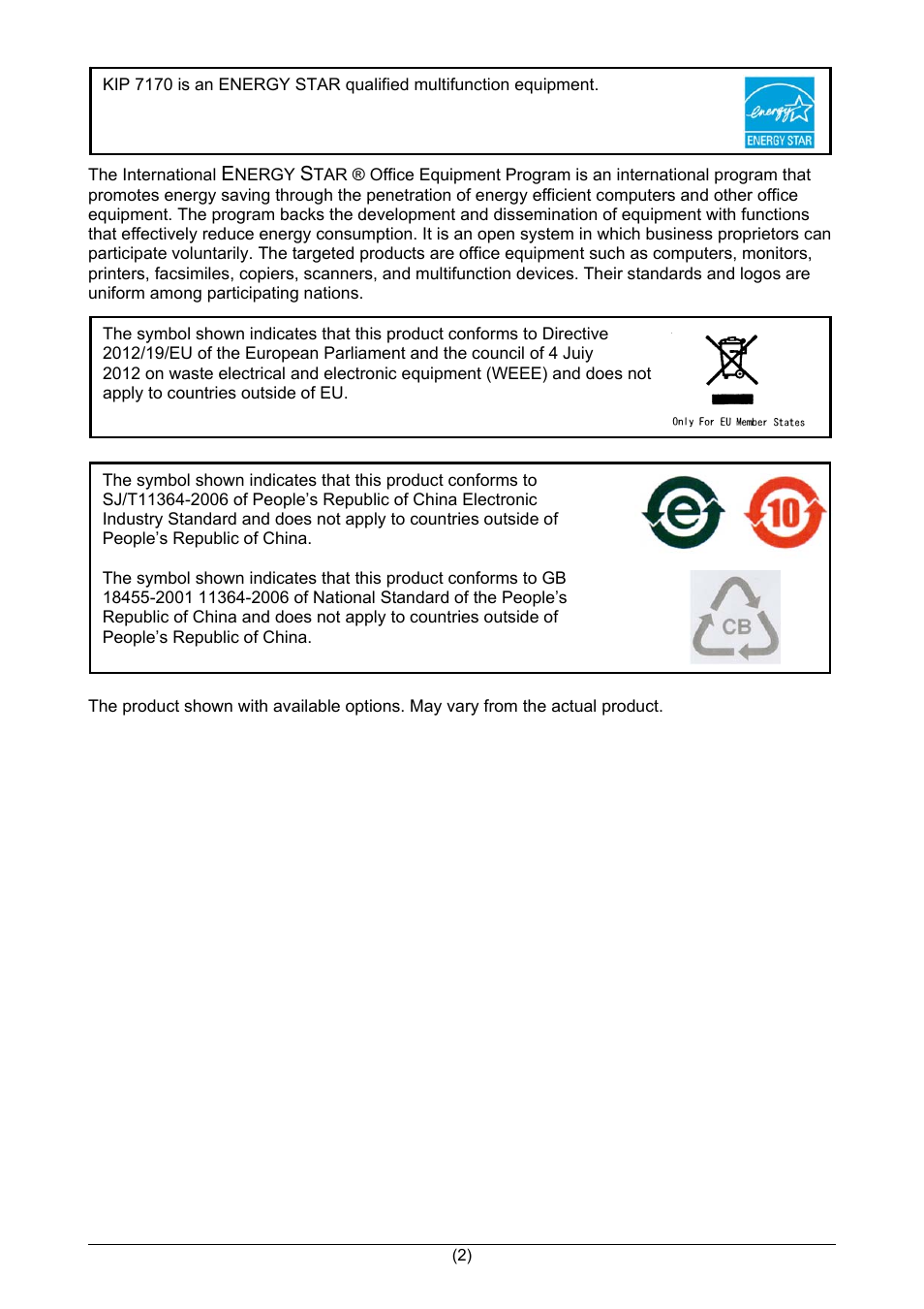 KIP 7170K User Manual | Page 3 / 75