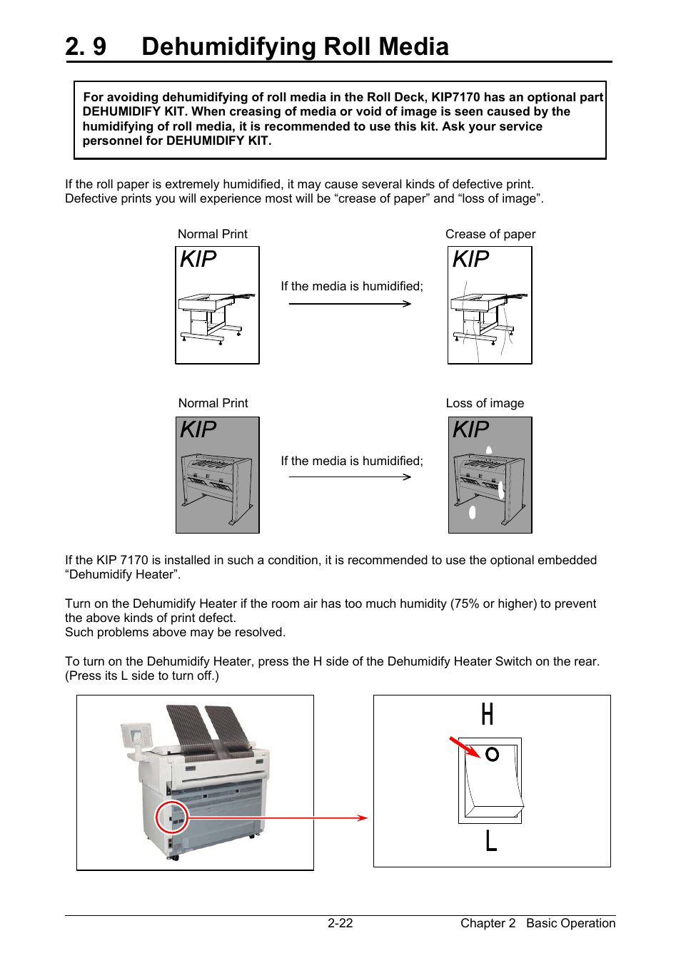 9 dehumidifying roll media | KIP 7170K User Manual | Page 46 / 75