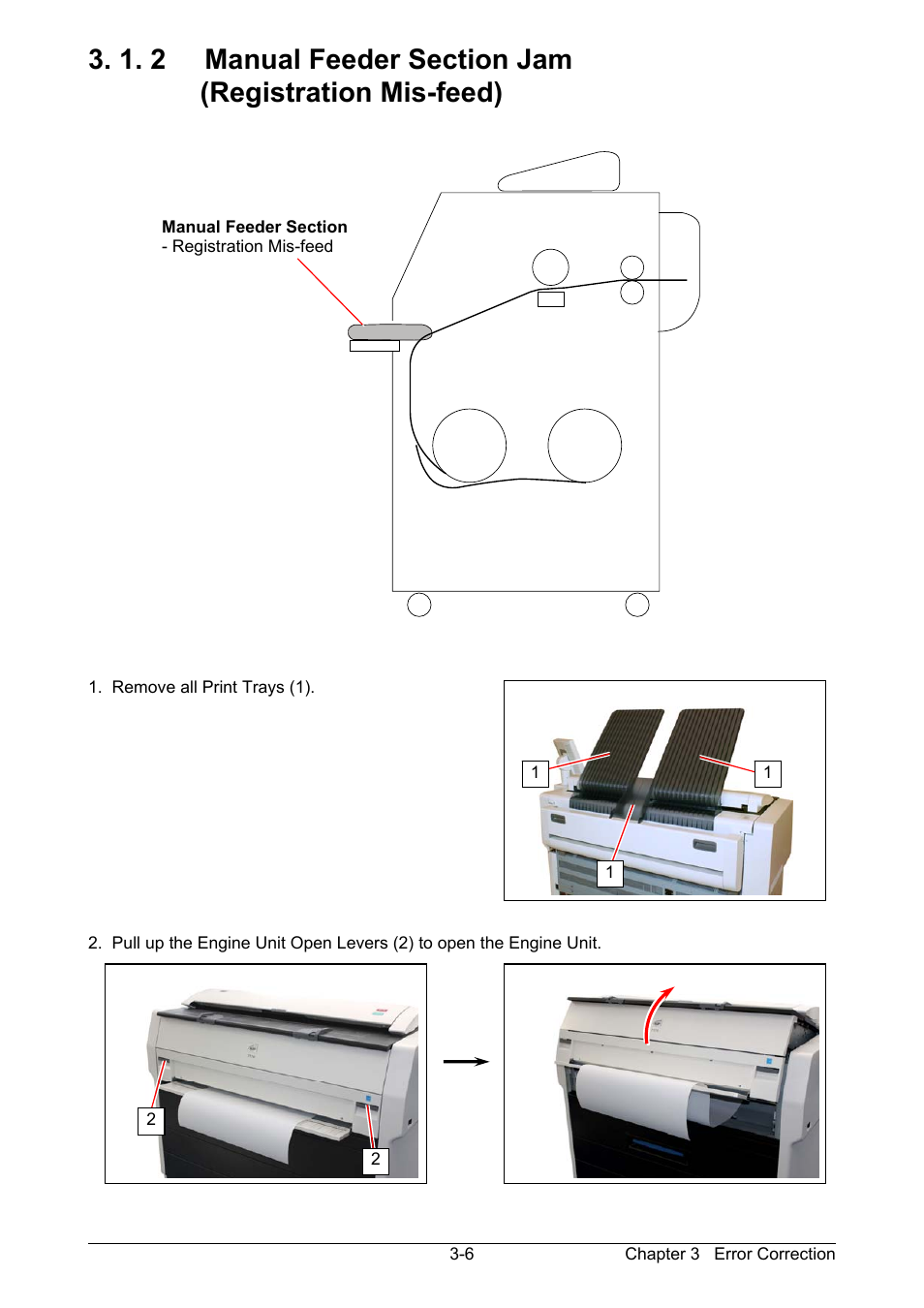 1. 2 manual feeder section (registration mis-feed) | KIP 7170K User Manual | Page 52 / 75